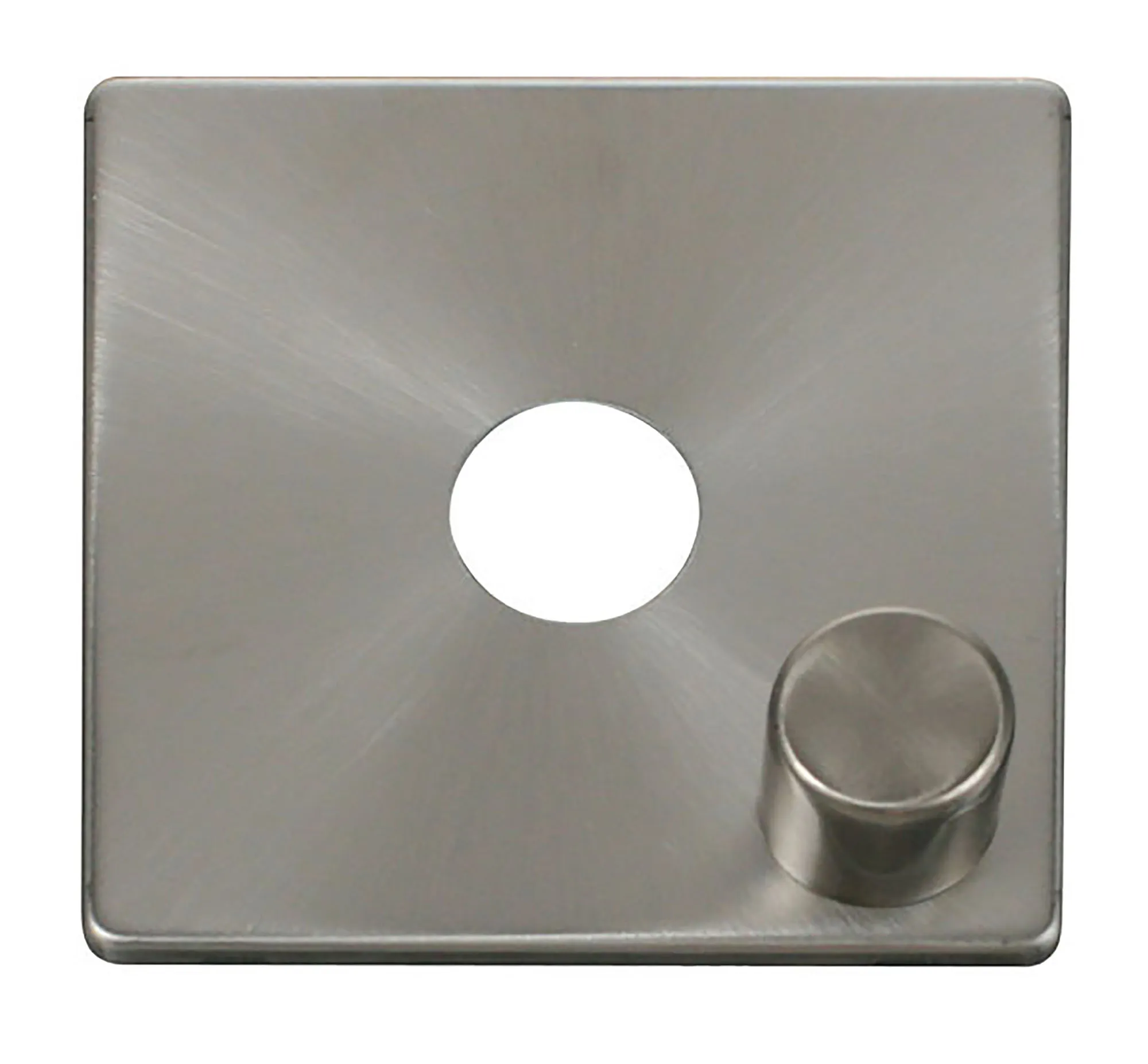 Definity Front Plate Brushed Steel Wiring Accessories Click Decorative Screwless